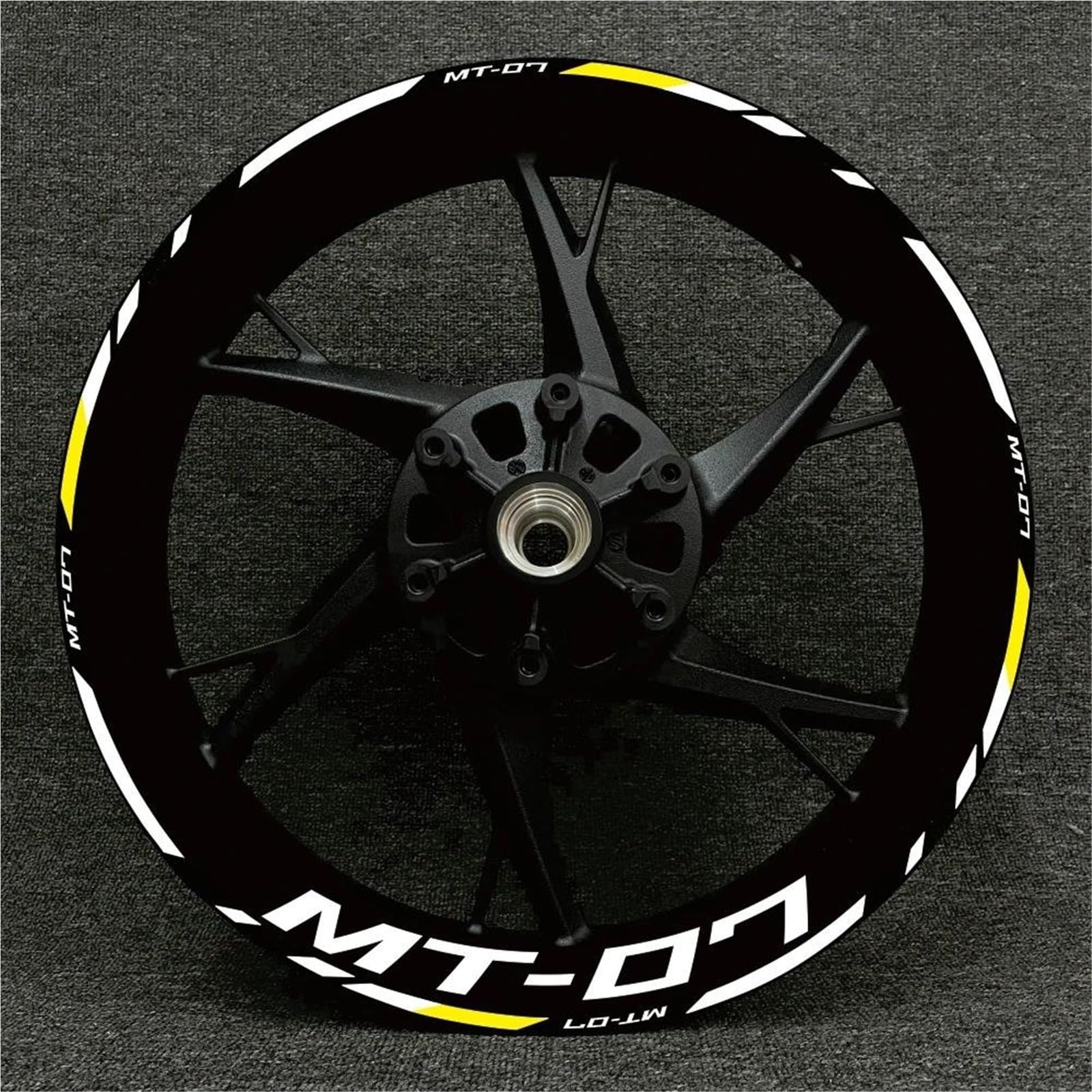 Motorrad-Radnabenaufkleber Motorrad-Felgenaufkleber Für Yamaha MT 07 MT-07 MT07, Felgenaufkleber, Reflektierender Aufkleber, Radnabenaufkleber Felgenrandaufkleber(Farbe 3)
