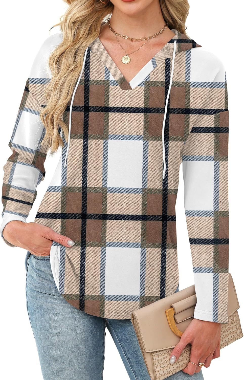 Grace's Secret Womens Soft Fleece Hoodie Sweatshirts Casual Long Sleeve Shirts Early Fall Fashion Clothing - Image 2