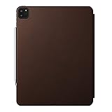 NOMAD Modern Folio Case robuste Klapphülle aus hochwertigem Echtleder kompatibel mit dem iPad Pro 12,9-Zoll in braun