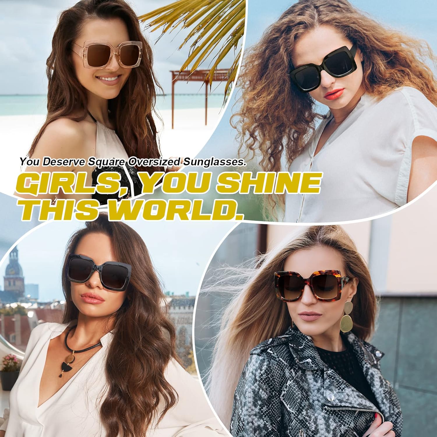 GQUEEN Óculos de sol femininos com armação quadrada grande, retrô, proteção UV400, S904 em promoção! Veja a oferta e mais achadinhos de Óculos de sol 2 Hoje é o melhor dia para comprar GQUEEN Óculos de sol femininos com armação quadrada grande, retrô, proteção UV400, S904 com aquele preço maroto! Promoção! Aproveite a oferta! 2