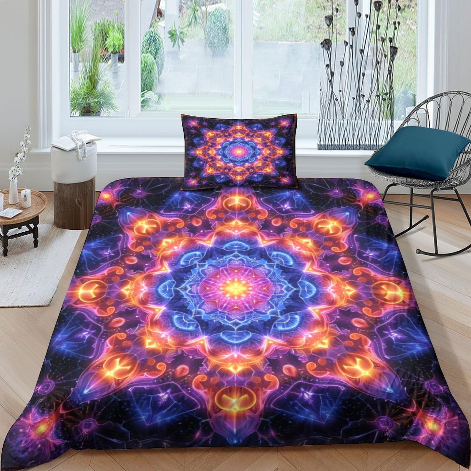 Housse de couette en microfibre douce Datura pour en finir avec les corvées de lit