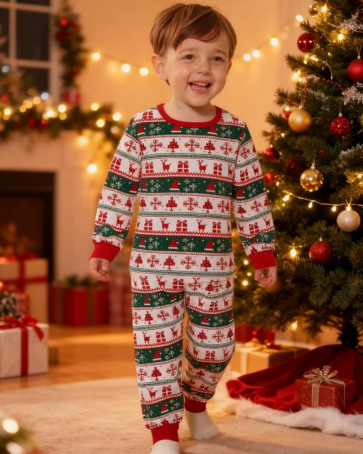 CARETOO Toddler Baby Boy Pajamas Set Kids Sleepwear 2 Pcs Pjs Long Sleeve Top and Pants for 2-7 Years - Image 2