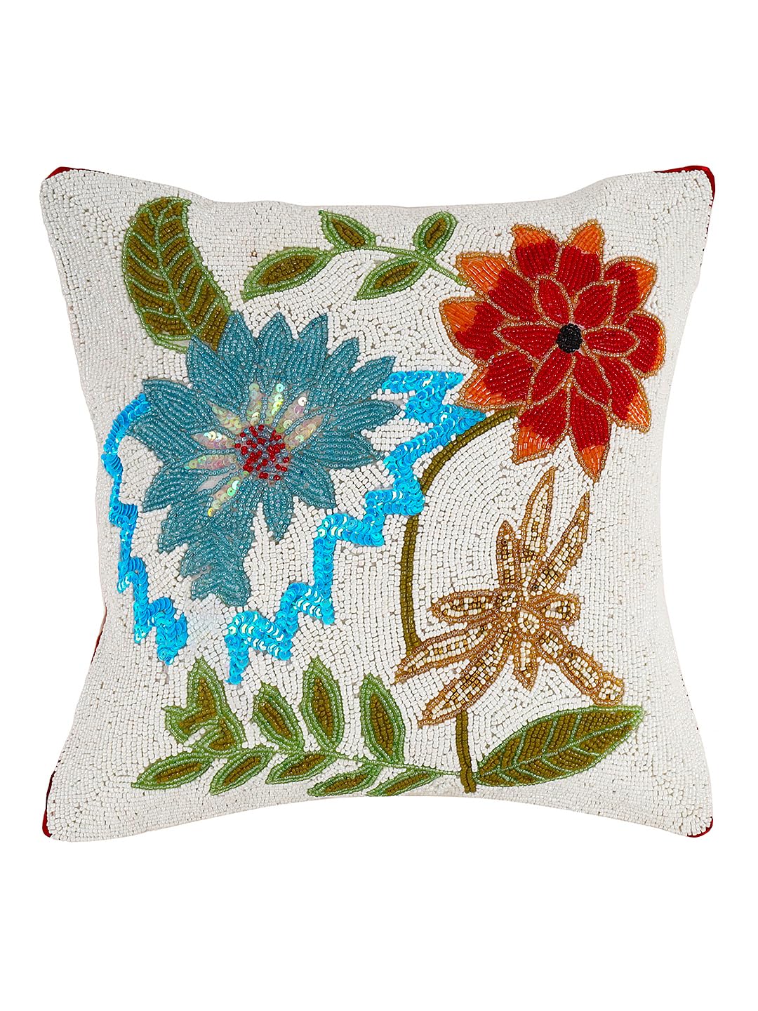 Decorative Throw Pillow Cover Bedroom & Living Room Cushion Cover Set Sofa 16 X 16 Inches (Set of 1), (Multicolour)-CC009