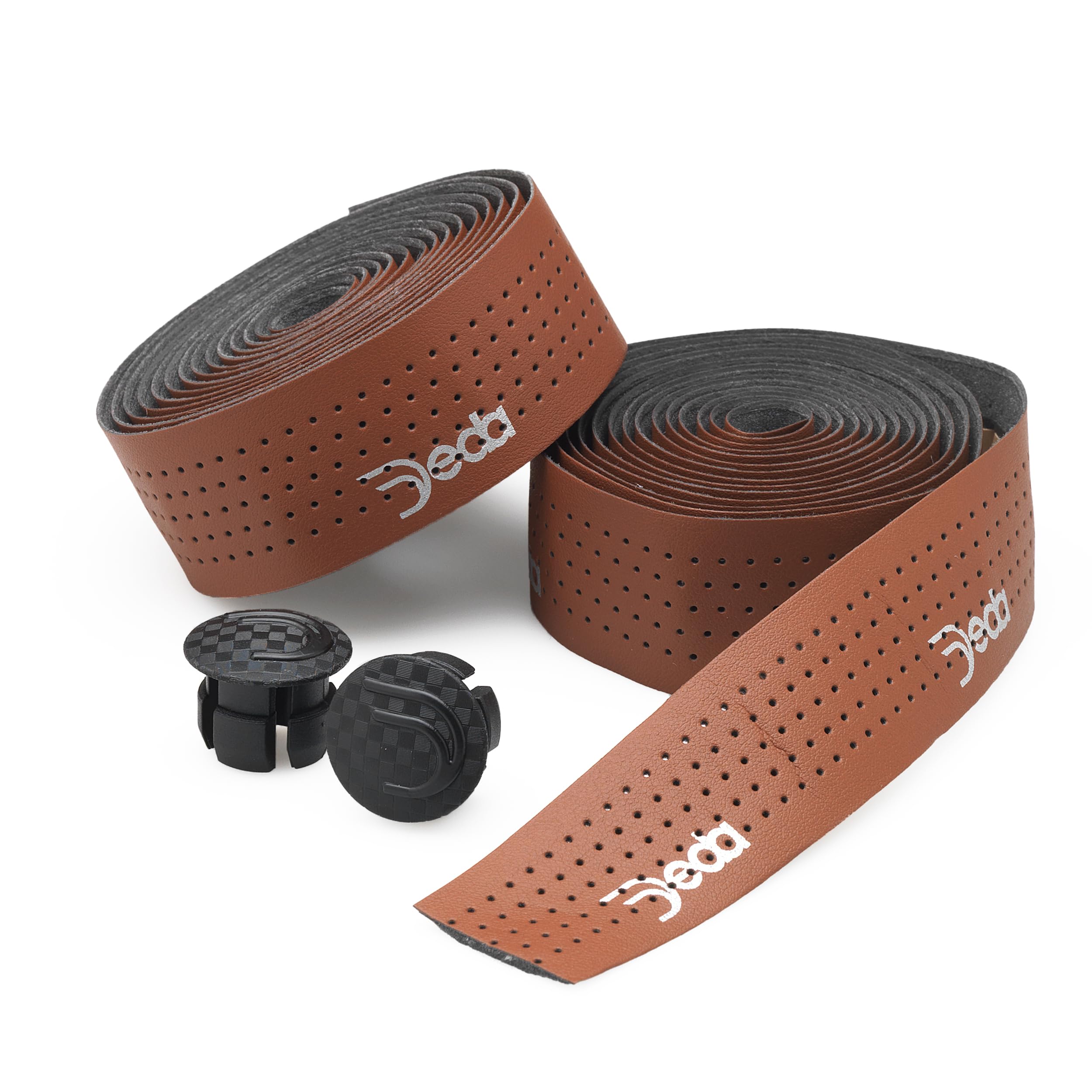 Deda Mistral Leather Effect - Perforated Bar Tape - Brown