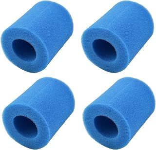 URPIZY 4PCS Pool Cleaning Filter, For Type II Washable Reusable Swimming Pool Filter Foam Sponge Cartridge BW58094 Swimming Pool and Spa Filter