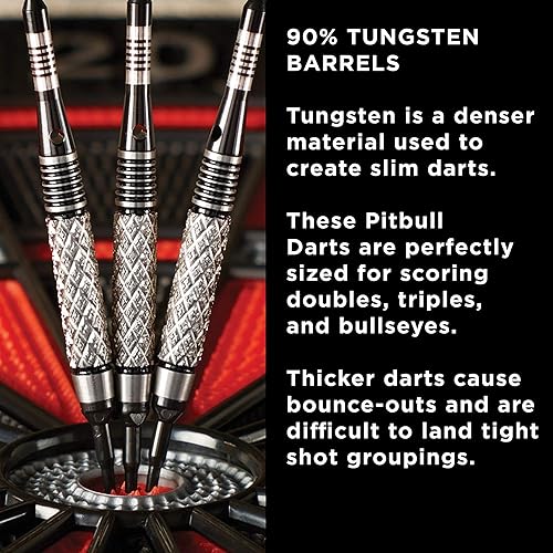 Miniatura 4 de Viper Pitbull dardos de punta suave 90% tungsteno con estuche de almacenamientoviaje, 18 gramos