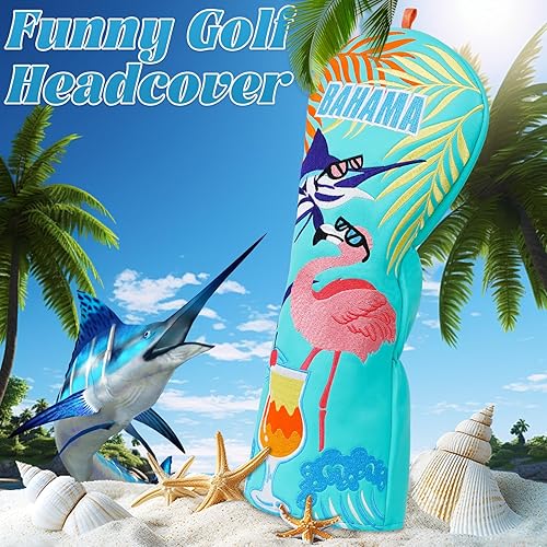 Miniatura 2 de Big Crazy Golf Club Head Cover Funny Cool Crazy Unique Driver Headcovers Fits up to 460cc Golf Putter Cover Golf Club Head Covers Putter Headcover
