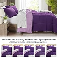 Vista 60 de satisomnia Queen Comforter Set Grey, Soft Seersucker Comforters Queen Size Bed, 3 Pieces Lightweight Down Alternative Bedding Comforter Full Sets