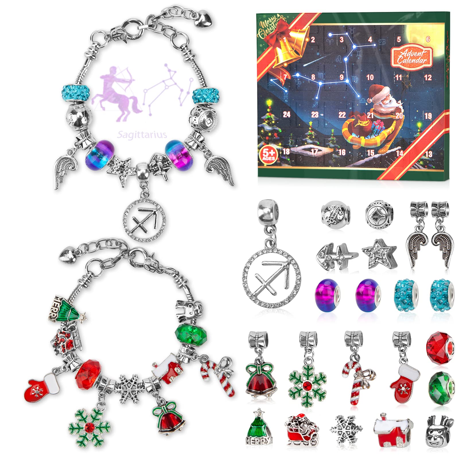 Amazon.com: Advent Calendar 2022 Girls Zodiac Constellation Bracelet Making  Kit, 24 Days Countdown Christmas Advent Calendar with 2 sets DIY Bracelets,  Horoscope Gifts for Girls Teens Adult Age 5-18(Sagittarius) : Home & Kitchen