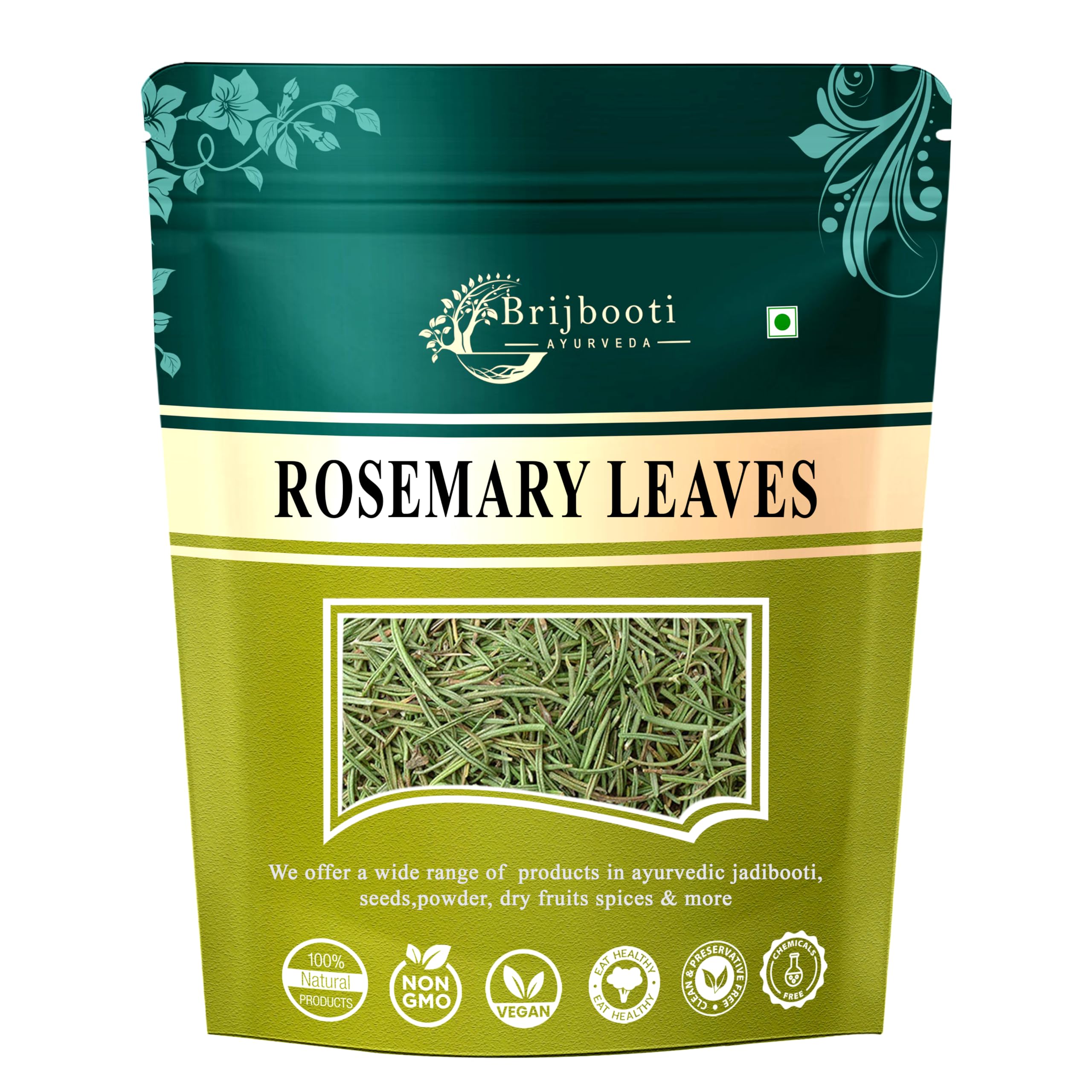 BrijBooti Rosemary Leaves For Hair Growth (100 gram) | Rosemary Tea | Natural Rosemary Dried Leaves - Organic Dry Herb (B0C8YTMHT2) Amazon Price History, Amazon Price Tracker
