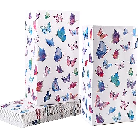 Cmecial Encanto Treat Bags 25Pcs Thickened Butterfly Favor Bags
