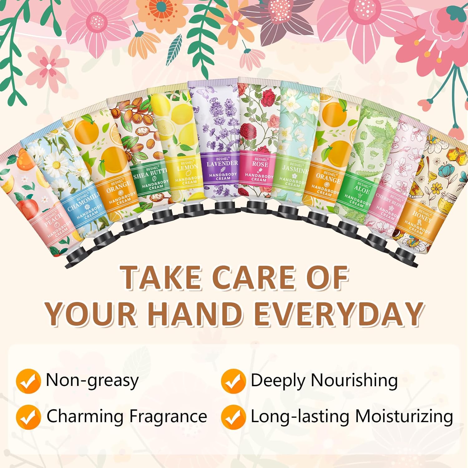 120 Pack Hand Cream Gift Set For Women, Mini Hand Lotion Travel Size in Bulk for Dry Cracked Hands, Graduation Gifts, Teacher Appreciation Gifts, Thanksgiving gift, Bridesmaid Gift,Party Favors - Image 3