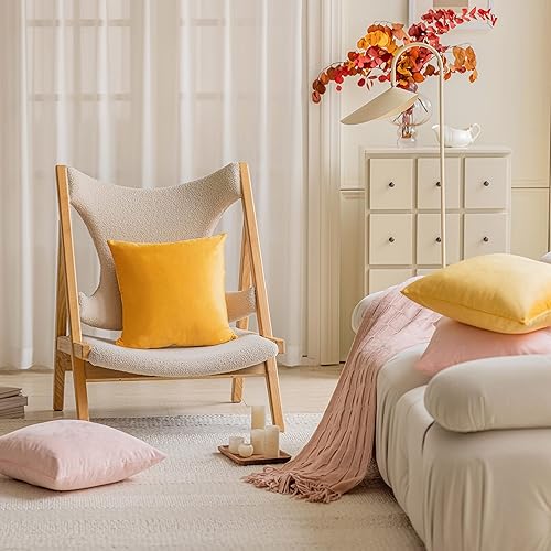 Vista 103 de Home Brilliant Fundas de almohada color verde azulado súper suaves cuadradas de terciopelo azul para sofá, dormitorio de niñas pequeñas, 18 x 18