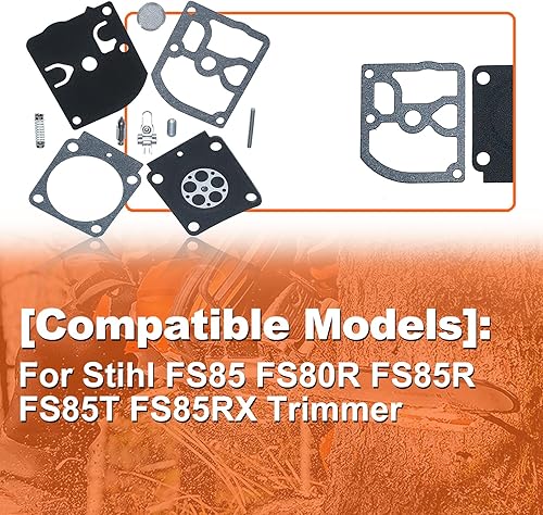 Miniatura 3 de Para Stihl FS85 FS80R FS85R FS85R FS85T FS85RX recortadora, kit de reparación de carburador, para Zama C1Q-S70A C1Q-S150 C1Q-S153 C1Q-S160 C1Q-S165