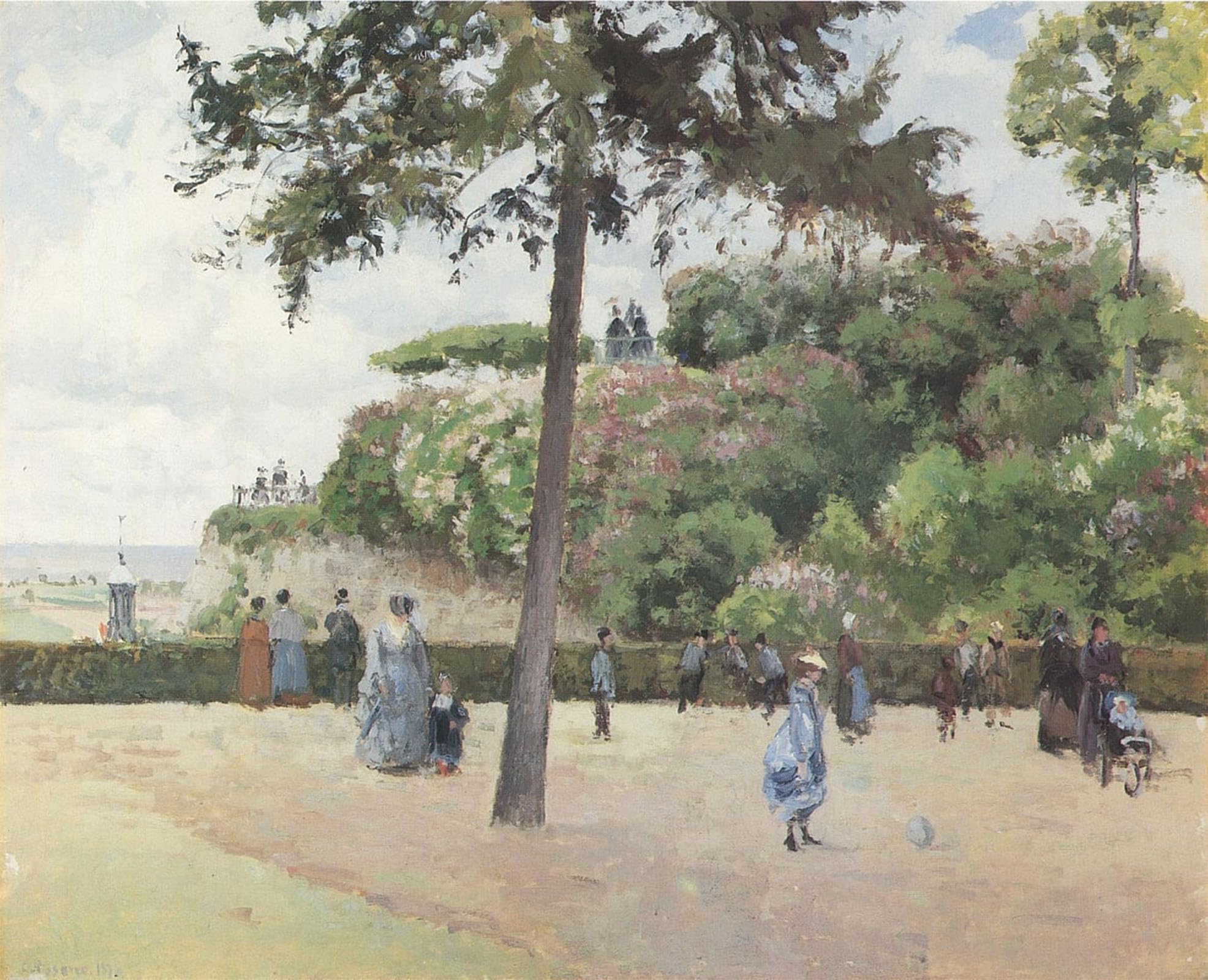 Peinture murale Pissarro pour décoration salon et grand format sur toile 60x90cm - 5
