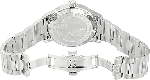 Miniatura 4 de Alpina AL-525S4E6B Alpiner Reloj de plata automático con pantalla analógica para hombre, Reloj automático