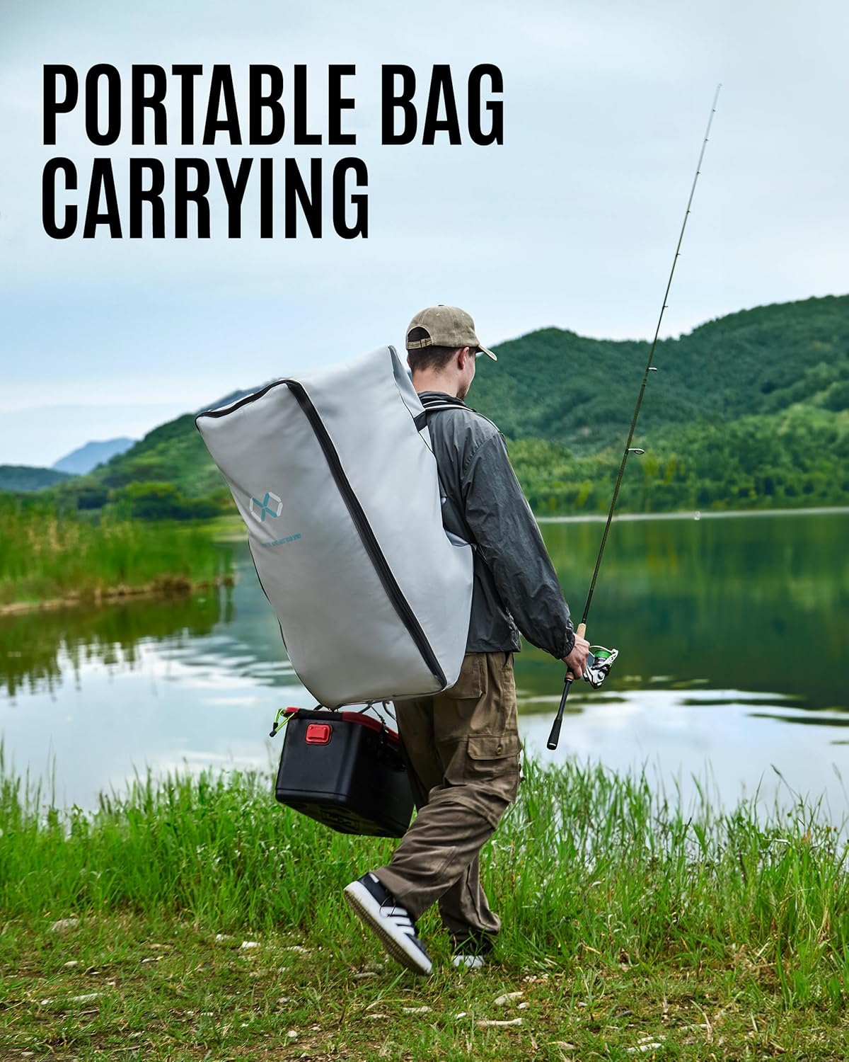 ZLX 11'6''x42'' Extra Wide Inflatable Fishing Paddle Board for Adults- Stable Non-Slip Deck Pad, Dual Reinforced Sides & Quiet Glide, 400lb Capacity SUP, Rod Mount, Camera Mount