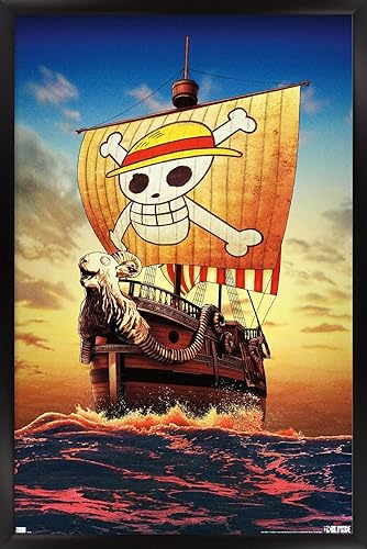 Trends International Netflix One Piece - Póster de pared de una hoja, 14.72 x 22.37 pulgadas, versión enmarcada en negro