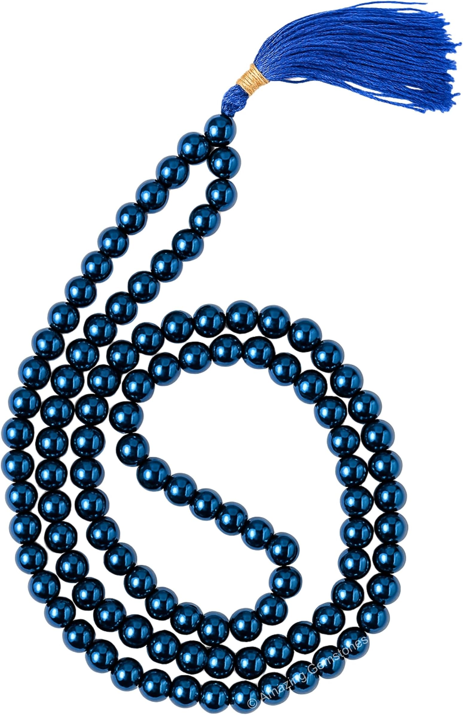Japa Mala 108 Prayer Beads Necklace and Wrist Mala Bracelet for Meditation