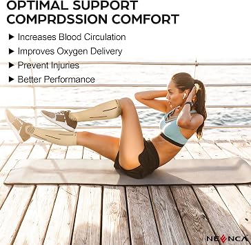 NEENCA Compression Socks for Women & Men 20-30 mmHg Knee High