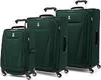 Vista 275 de Travelpro Maxlite 5 - Juego de 2 piezas de equipaje de mano de tela, expandibles con 4 ruedas giratorias, bolso blando para debajo del asiento, Negro