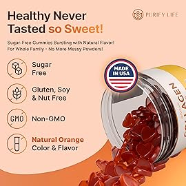 Sugar-Free Marine Collagen Gummies (90 Collagen Chews) Potent 500mg Collagen Gummy for Hair Growth, Healthier Skin & Nails, Pore Reducer & Elasticity Hydrolyzed, Gluten Free, Boosted w Shuddha Gugulu