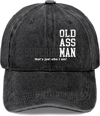 Bold Ba-DASS Thats Just Who I Am Old Ass Man Dad Life Hat for Men Funny Baseball Cap Funny Gifts for Men