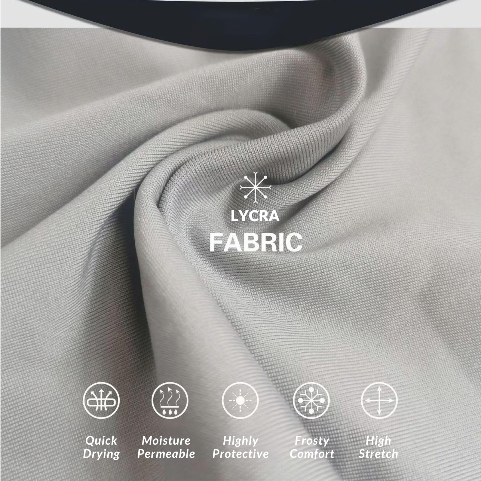 2THESTARS Ski Mask Balaclava with High Elasticity, Shiesty Mask, Quick-Dry Fabric, Suitable for All Seasons, Windproof Sun Protection for Motorcycle Riding, Unisex - Black+White+Red