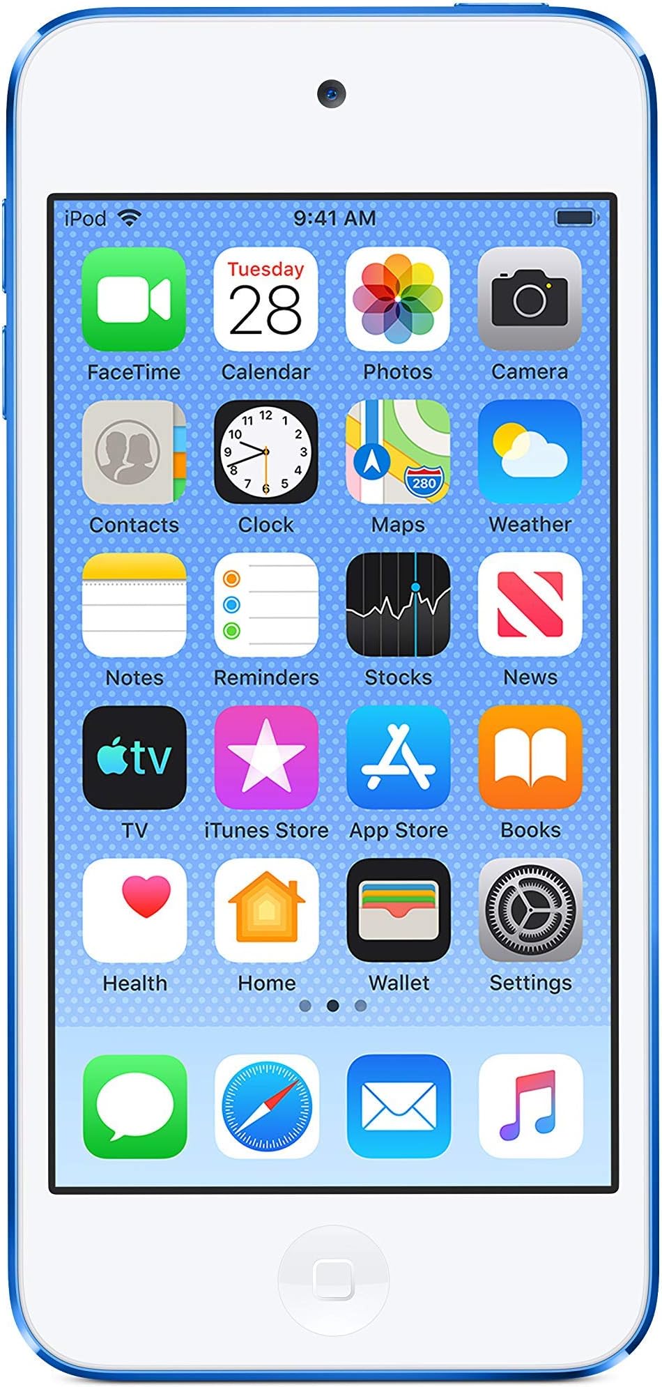 Apple iPod touch (128GB) - Blue (Latest Model) (Renewed)