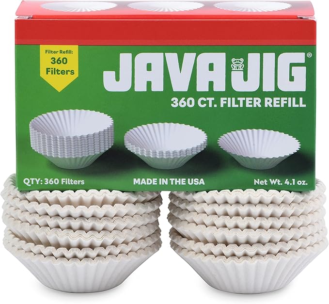 360 GENUINE JAVAJIG BRAND SINGLE SERVE COFFEE FILTERS for