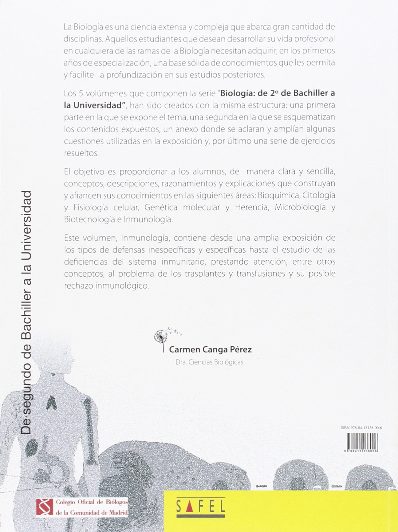 Cuaderno de inmunología : manual de biología