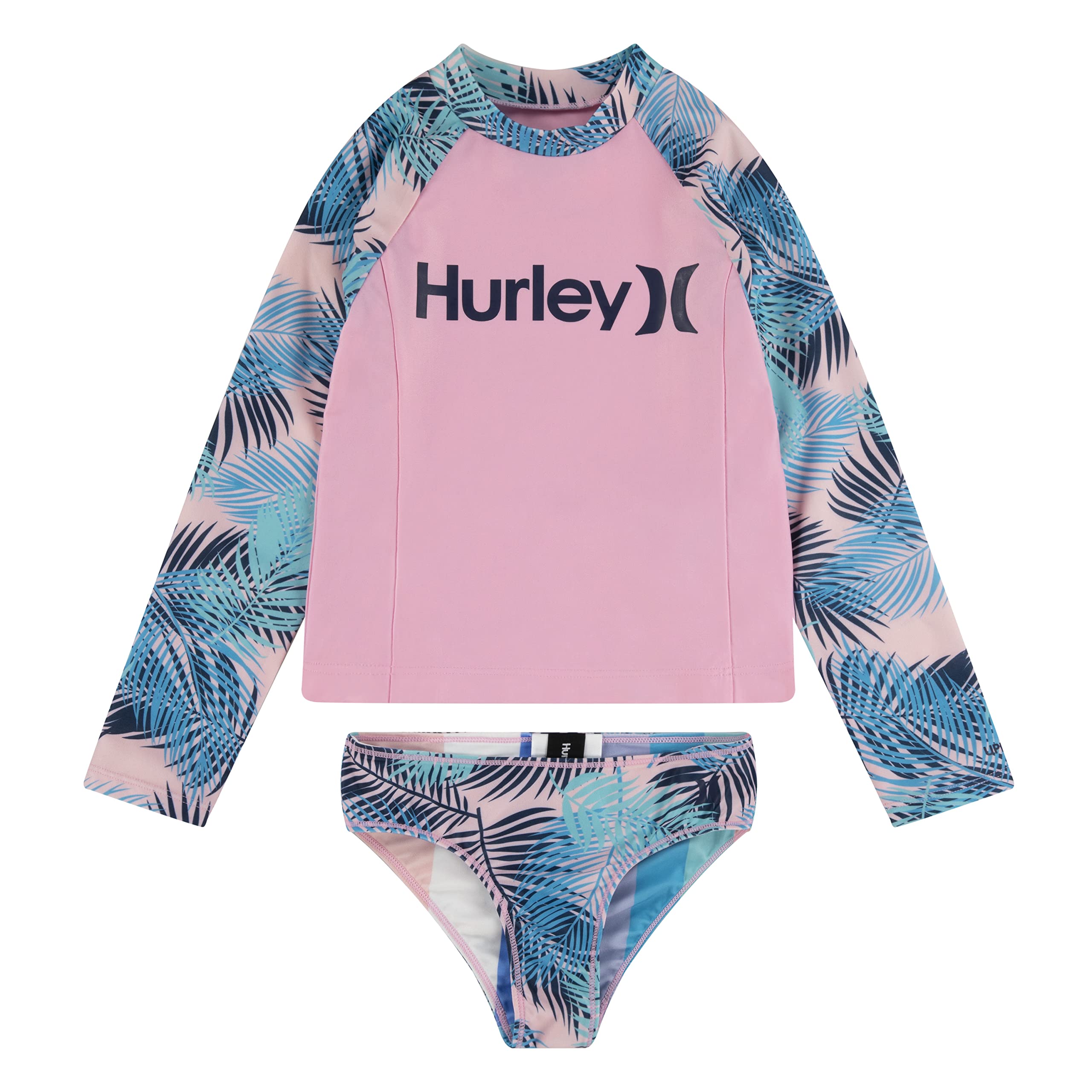 Hurley Hrlg LS UPF Top/Bottom 2pc Set Bikini Set Niñas