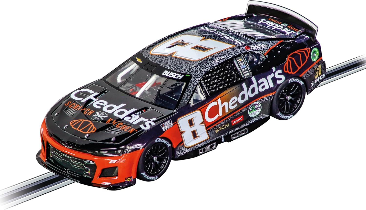 Carrera 27843 NASCAR Camaro NextGen ZL1 Richard Childress Racing, Kyle Busch, No.8 Season 2025 1:32 Scale Evolution Analog Slot Car Racing Vehicle
