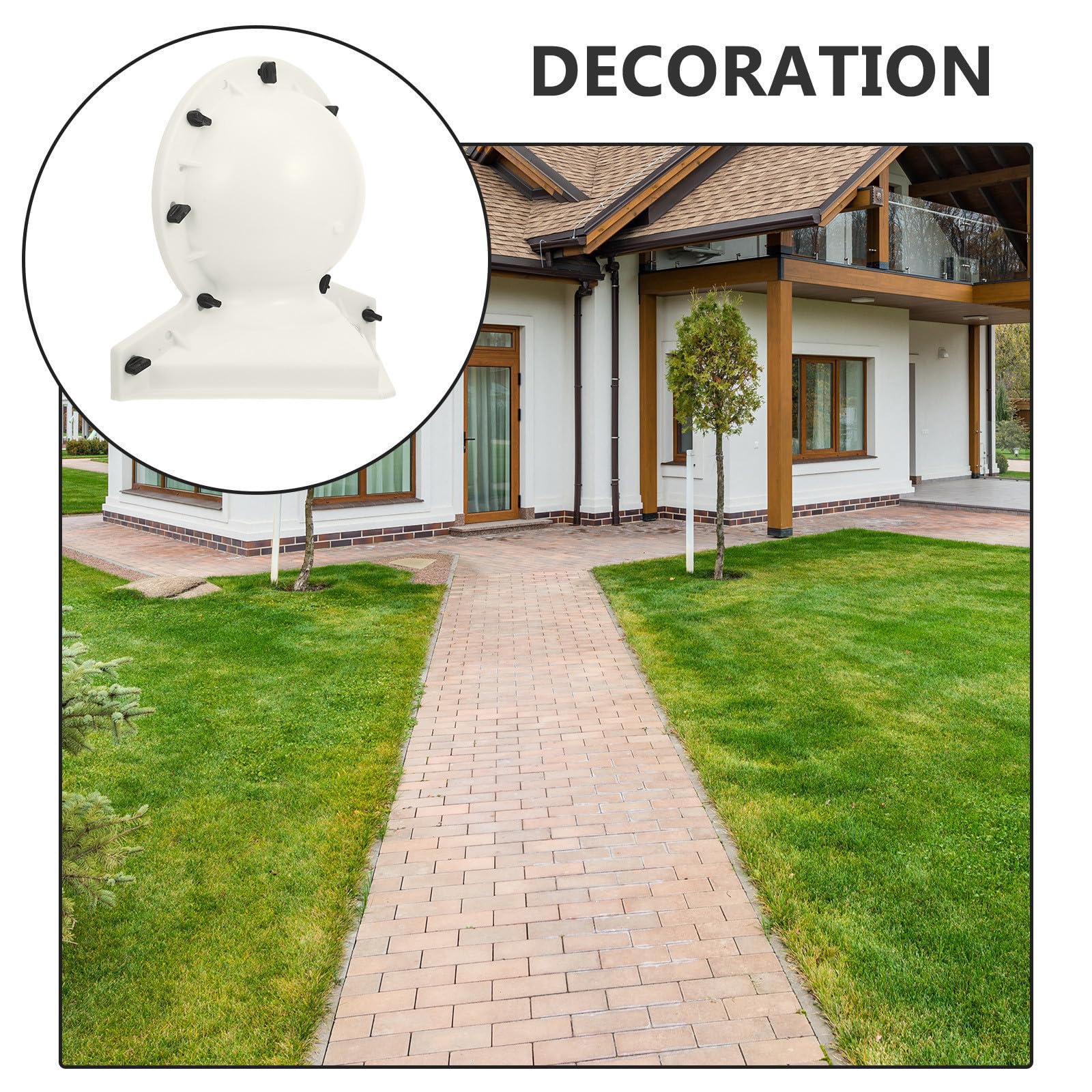 Artibetter Moule à Ornements en Ciment et Moules en Silicone Demi-sphère pour Décoration Extérieure et Intérieure, Sphère Beige en PP, Design Polyvalent, Touche Artistique Couleur Aléatoire