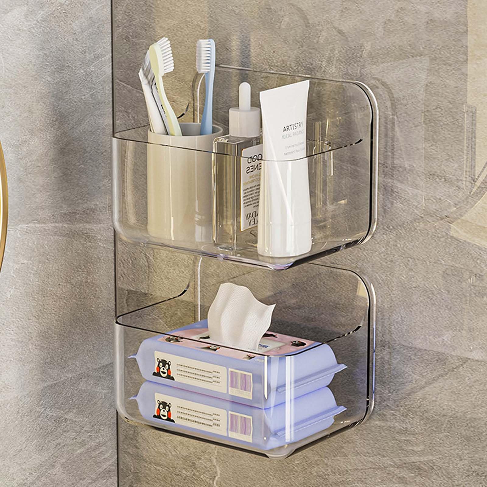 Étagère douche sans perçage pour organiser la salle de bain et la cuisine en un geste