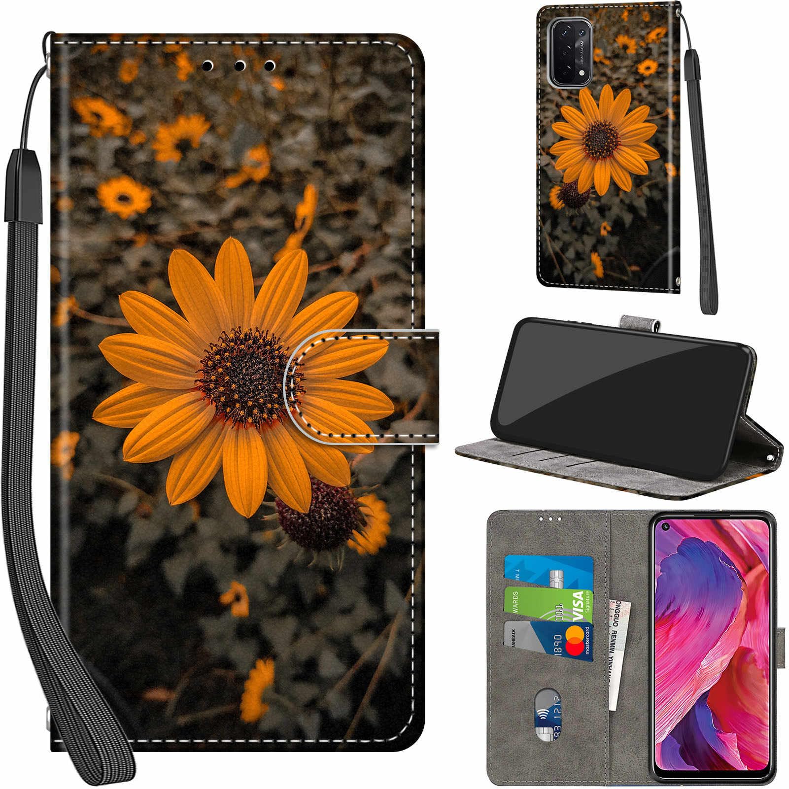 Cover per OPPO A54 5G / OPPO A74 5G, Magnetica Cover a Libro Con