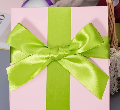 Vista 217 de Cinta de satén sólido azul real de 1 pulgada, cinta de tela artesanal de 50 yardas para envolver regalos, ramos florales, decoración de fiesta