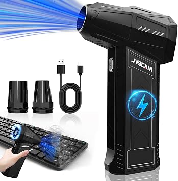 Compressed Air Duster - 180,000 RPM Electric Air Duster - with Brushless Motor, 3-Gear Adjustable Air Duster - for Keyboard, PC, Car, Air Bed, and Home Cleaning X11