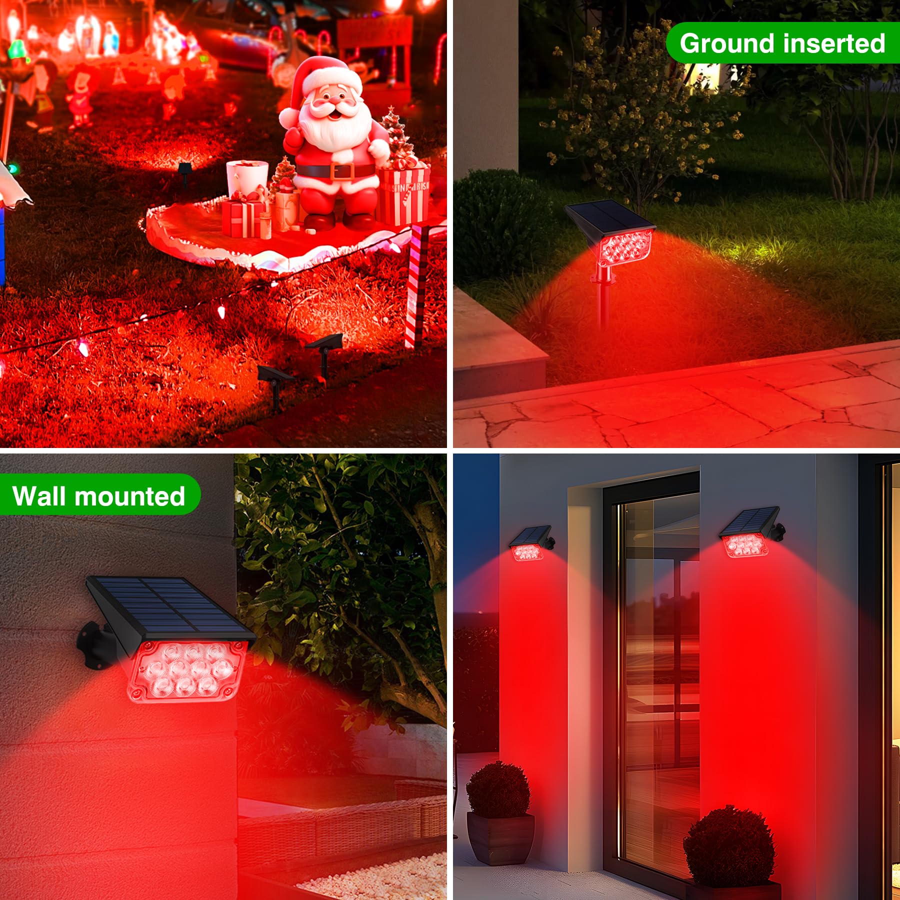 Focos Solares Barrina Para Exteriores Impermeables, Foco Sol