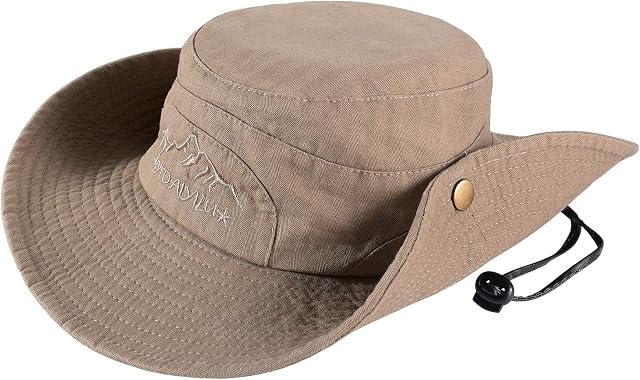 Obling Sun Hat UV Protection Bucket Hat Summer Hats Beach Hat Safari Boonie Hat Foldable Fishing Hat Adjustable Chin Strap