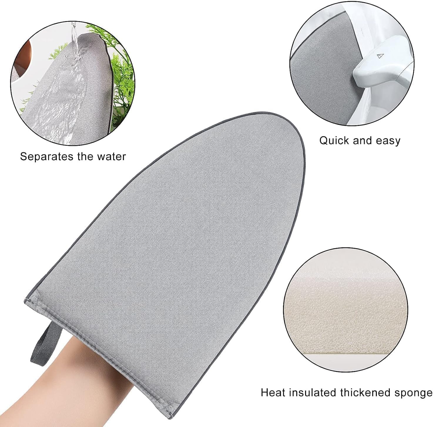 Garment Steamer Ironing Gloves Anti Steam Glove Heat Resistant Cotton Garment Steamer Mitt, Garment Steamer Accessories