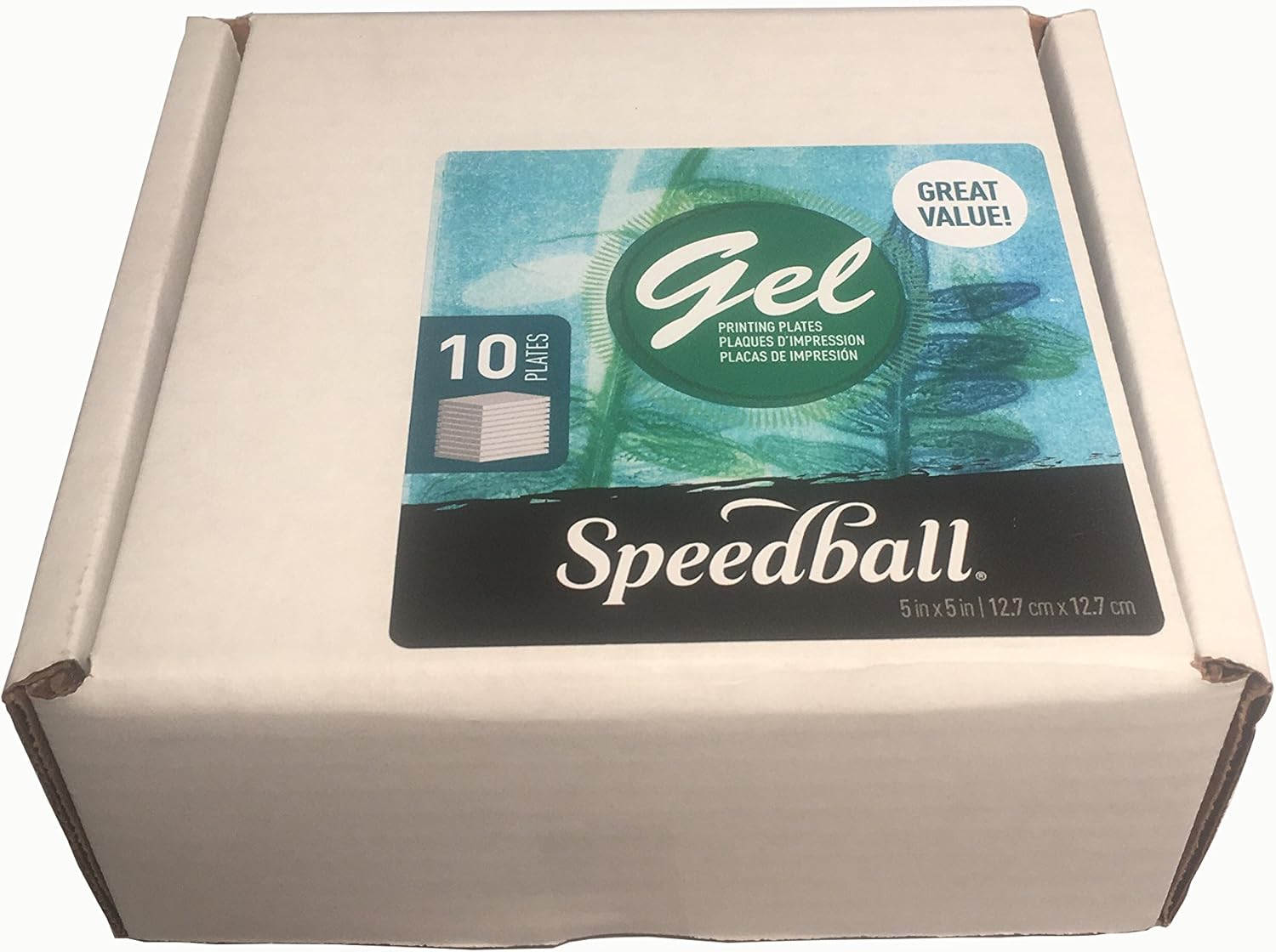 Speedball 8040 5" x 5" Gel Printing Plate (10 Pack)
