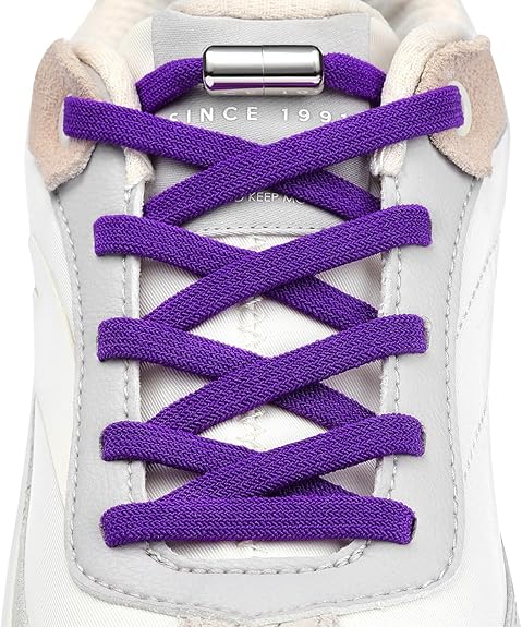 LaceHype - 2 of 1 paar veters zonder strikken, elastisch met snelsluitsysteem van rubber, SK02, schoenveters zonder strikken, voor sneakers, kinderschoenen, hardloopschoenen, 1-Paar