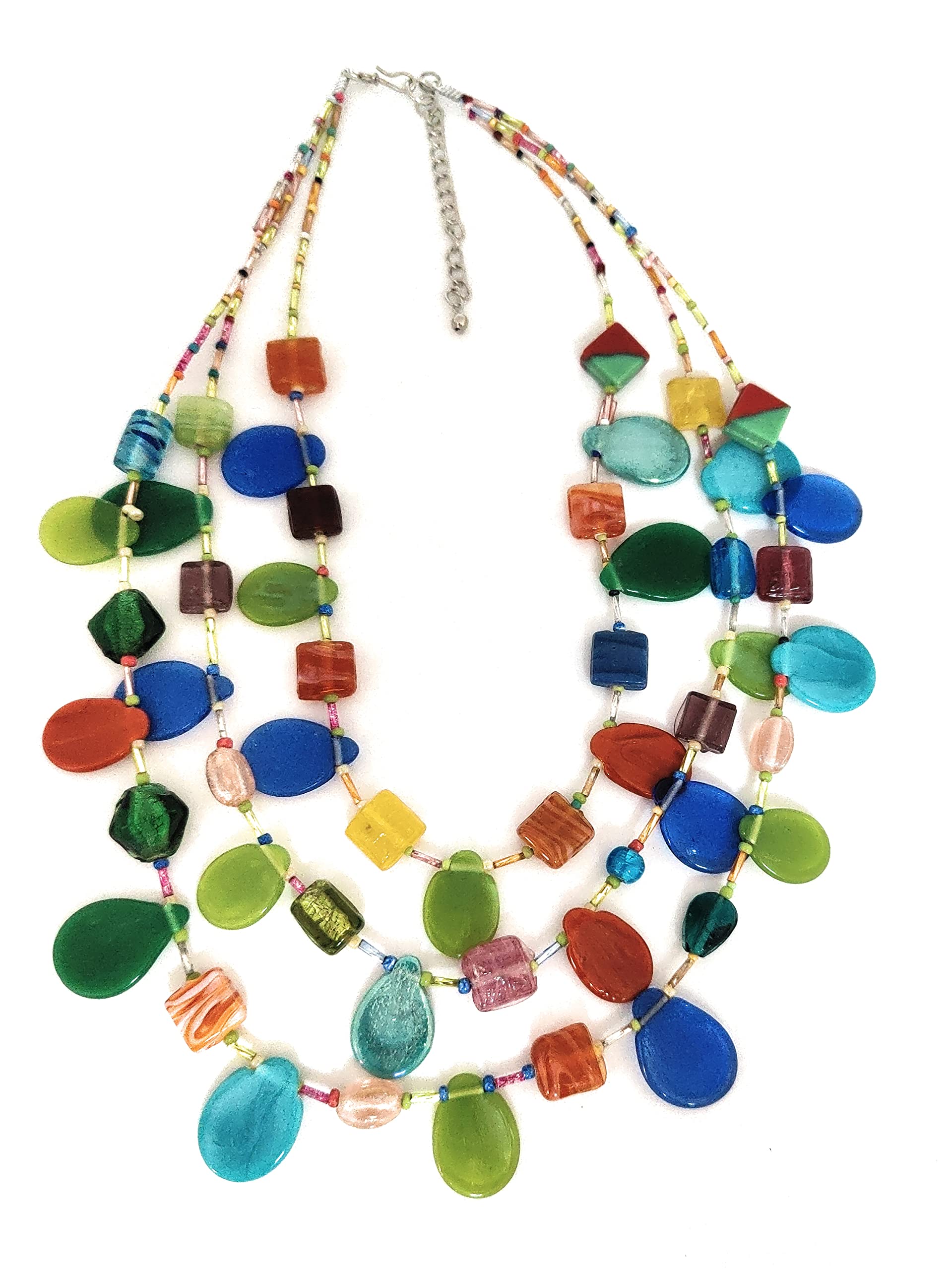 DCA Multicolor Glass Women Necklace (4263) (B01K1JOFMI) Amazon Price History, Amazon Price Tracker