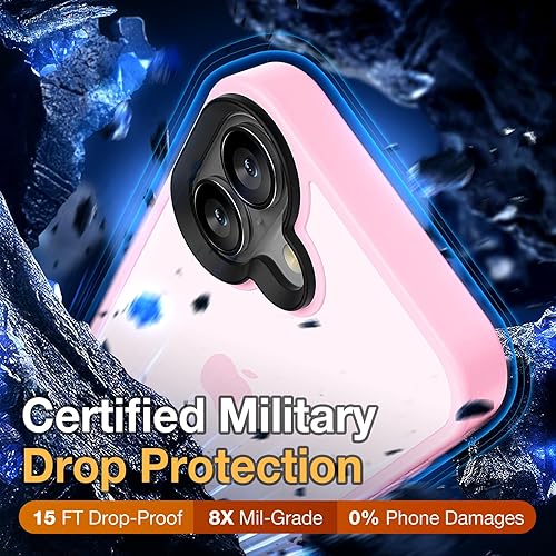 Miniatura 21 de Funda para iPhone 12, a prueba de golpes, para iPhone 12 Pro, protección contra caídas de grado militar, parte trasera dura, delgada, translúcida