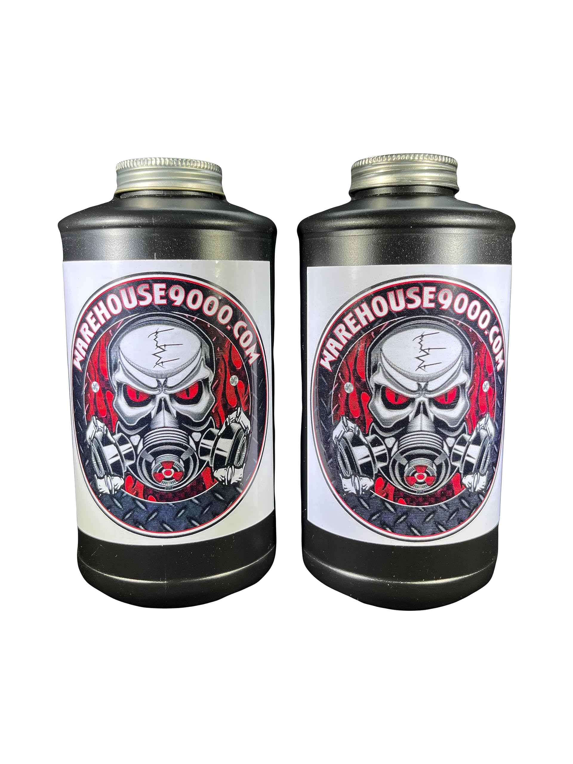 2 Black Quart Undercoating Bottles, ONLY FITS QUART GUNS