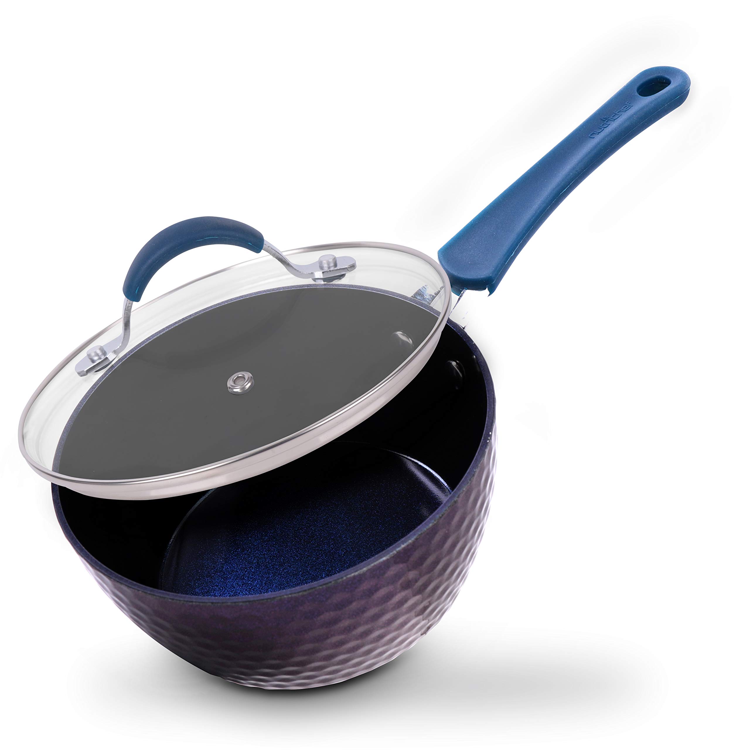 Casserole en acier inoxydable 1,7L NutriChef à diffusion de chaleur homogène