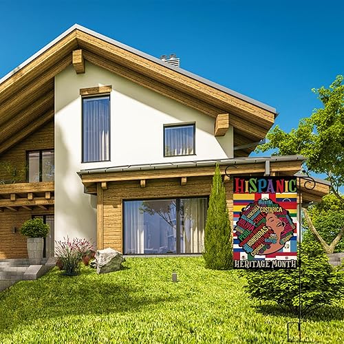 Miniatura 4 de Nepnuser Bandera de jardín del Mes Nacional de la Herencia Hispana para mujeres, decoración de cultura de países latinos, letrero de doble cara para