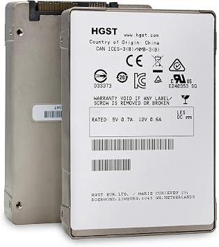 HGST Ultrastar SSD1600MR | HUSMR1616ASS200 | 0B31079 | 1.6TB SAS 12Gb/s 2.5" Inch MLC NAND | 130K / 30K IOPS random R/W | T10 End-To-End Data Protection | Enterprise Solid State Drive SSD