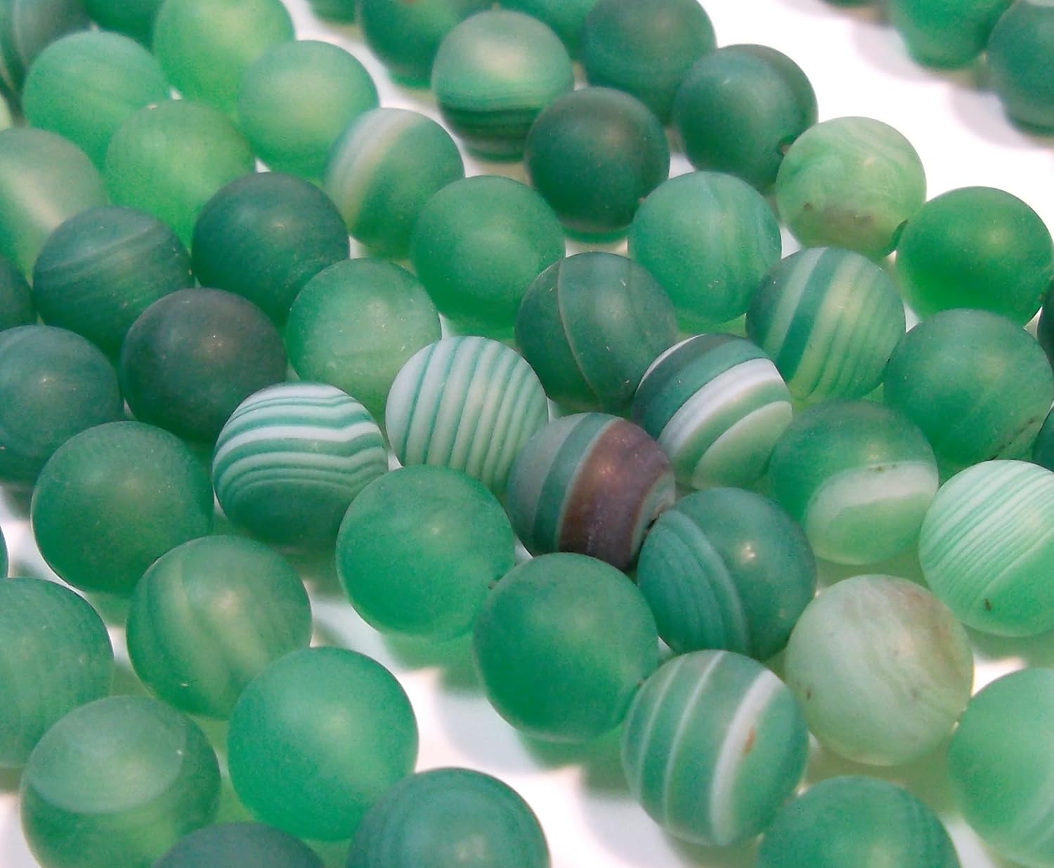 Lace Achat Perlen 4mm 25 Stück - Natur Edelstein Streifen Perlen Pink Fuchsia